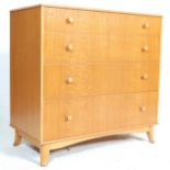 BRITISH MID CENTURY DESIGN - RETRO OAK CHEST OF DRAWERS