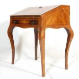 WALNUT AND MARQUETRY BONHEUR DE JOUR BUREAU