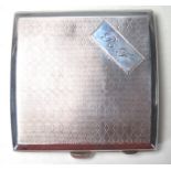 EARLY 20TH CENTURY 1930's ART DECO SILVER CIGARETTE CASE