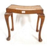 ANTIQUE 20TH CENTURY EDWARDIAN MAHOGANY FOOTSTOOL