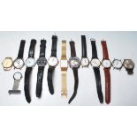 COLLECTION OF VINTAGE MID CENTURY GENTS WRIST WATCHES