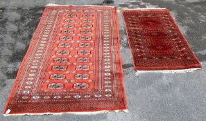 PERSIAN BOKHARA RUG AND ISLAMIC PRAYER RUG MAT