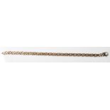 9CT GOLD FANCY LINK BRACELET