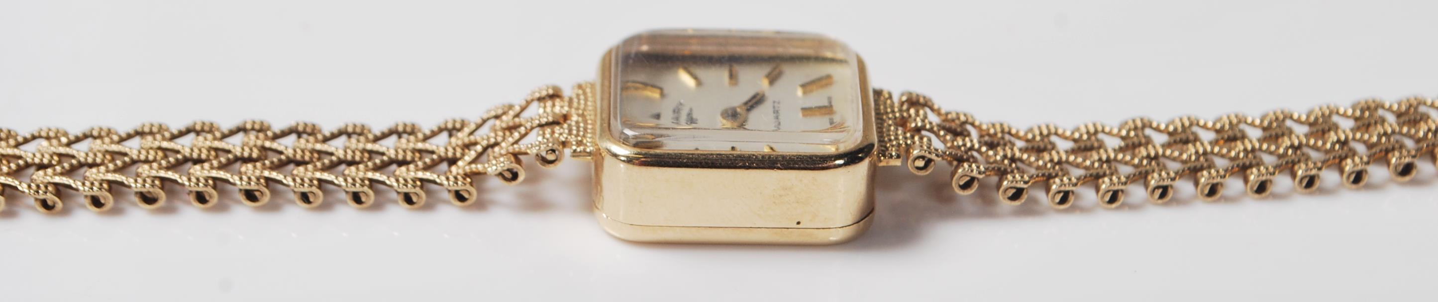 9CT GOLD LADIES ROTARY COCKTAIL WATCH - Image 7 of 9