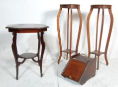 A COLLECTION OF EDWARDIAN PERIOD FURNITURE