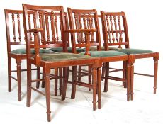 8 ANTIQUE REGENCY STYLE MAHOGANY DINING CHAIRS