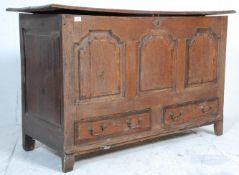 GEORGIAN COUNTRY OAK 18TH CENTURY MULE CHEST COFFER