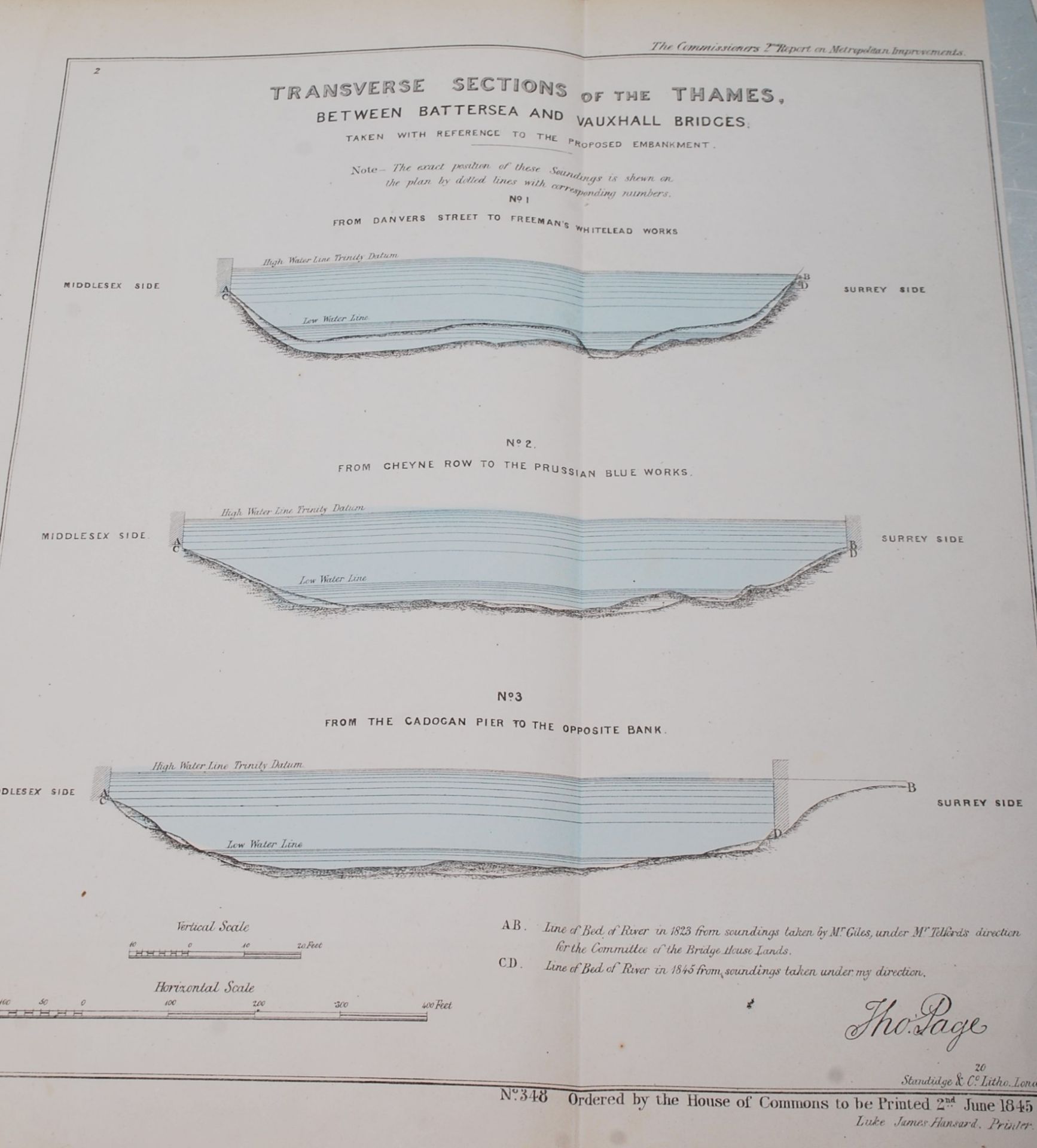 QUANTITY OF VINTAGE PLANS OF THE DEVELOPMENT OF THE THAMES EMBANKMENT - Image 7 of 7