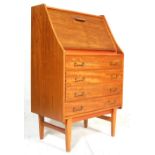 MID CENTURY DANISH INSPIRED TEAK WOOD BUREAU DESK