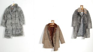 THREE RETRO VINTAGE WINTER COATS