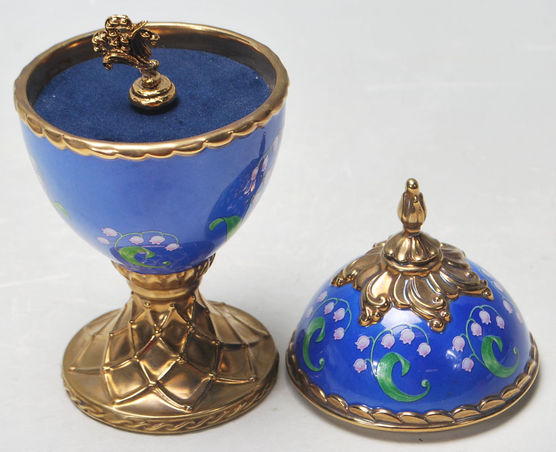 FABERGE EGG - HOUSE OF FABERGE - MUSICAL EGG - LILY OF THE VALLEY - TCHIAKOVSKY’S DANCE OF THE SUGAR