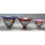 PORT ISAAC POTTERY LUSTRE CENTREPIECE BOWLS