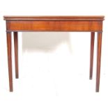 A 19TH CENTURY VICTORIAN MAHOGANY CARD TABLE / TEA TABLE