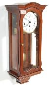 VINTAGE MAHOGANY CASED KIENINGER WALL CLOCK