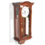 VINTAGE MAHOGANY CASED KIENINGER WALL CLOCK