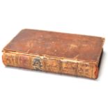 1757 LEATHER BOUND WORKS OF SHAKESPEARE - BOOK