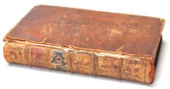 1757 LEATHER BOUND WORKS OF SHAKESPEARE - BOOK