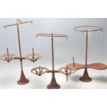 19TH CENTURY VICTORIAN GLOVE FACTORY BOBBIN STANDS