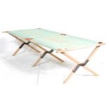 RETRO VINTAGE 20TH CENTURY MILITARY CAMPAIGN FOLDING BED