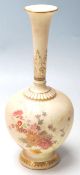 VICTORIAN ROYAL WORCESTER IVRY BLUSH PORCELAIN VASE