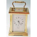 RAPPORT LONDON BRASS CARRIAGE CLOCK