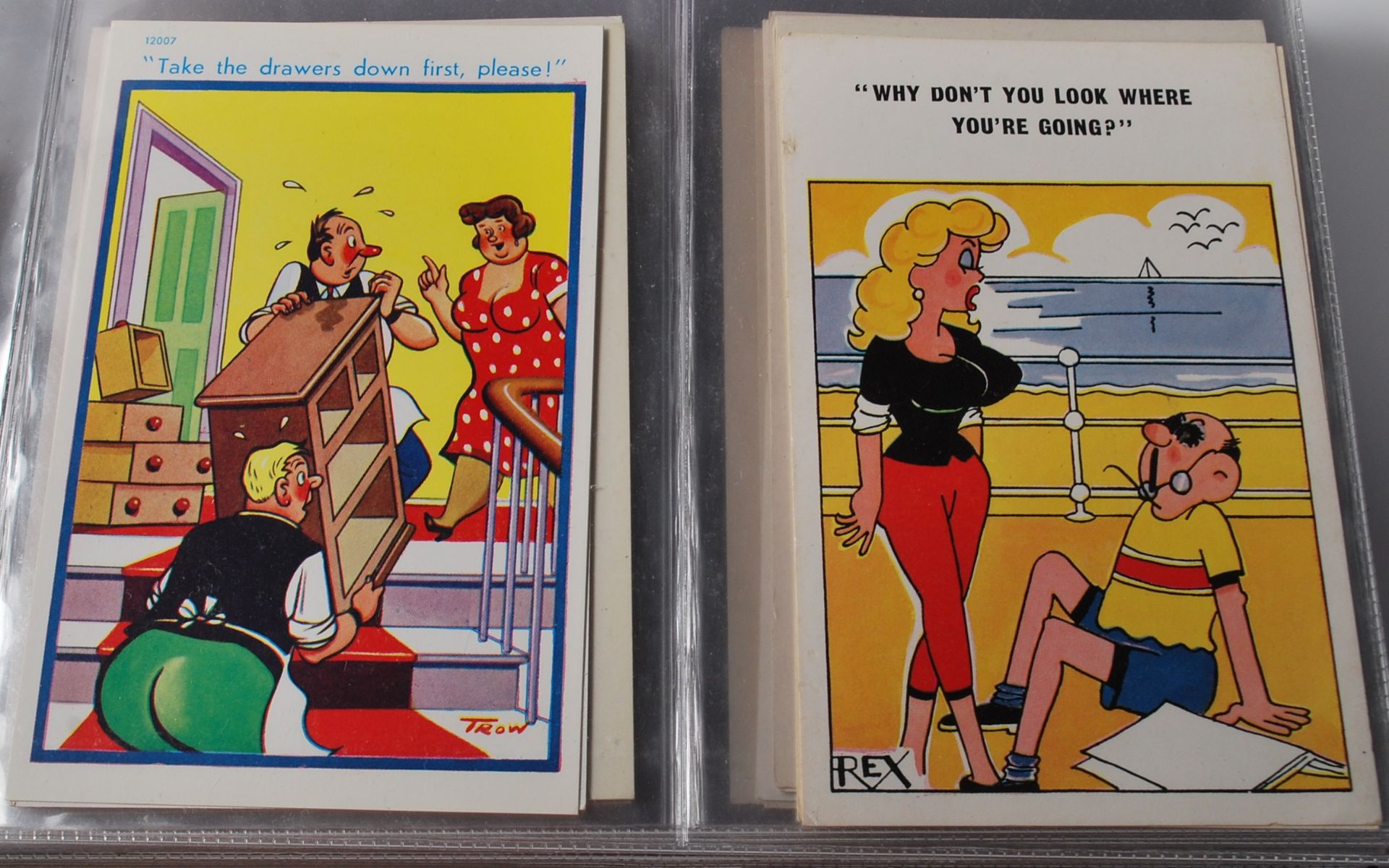 COLLECTION OF COMIC POSTCARDS - SEASIDE HUMOUR ETC - Bild 4 aus 11