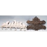 2 CONTEMPORARY CAST IRON VINTAGE STYLE KEY RACKS - HOOKS