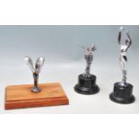 COLLECTION OF ROLLS ROYCE CHROME SPIRIT OF ECSTASY MASCOTS