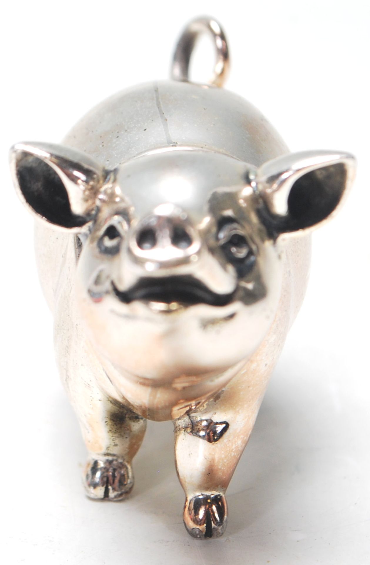 SILVER PIG MINIATURE FIGURINE - Bild 2 aus 6