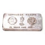 DEVKARAN NANJEE 20 TOLAS FINE SILVER INGOT BAR