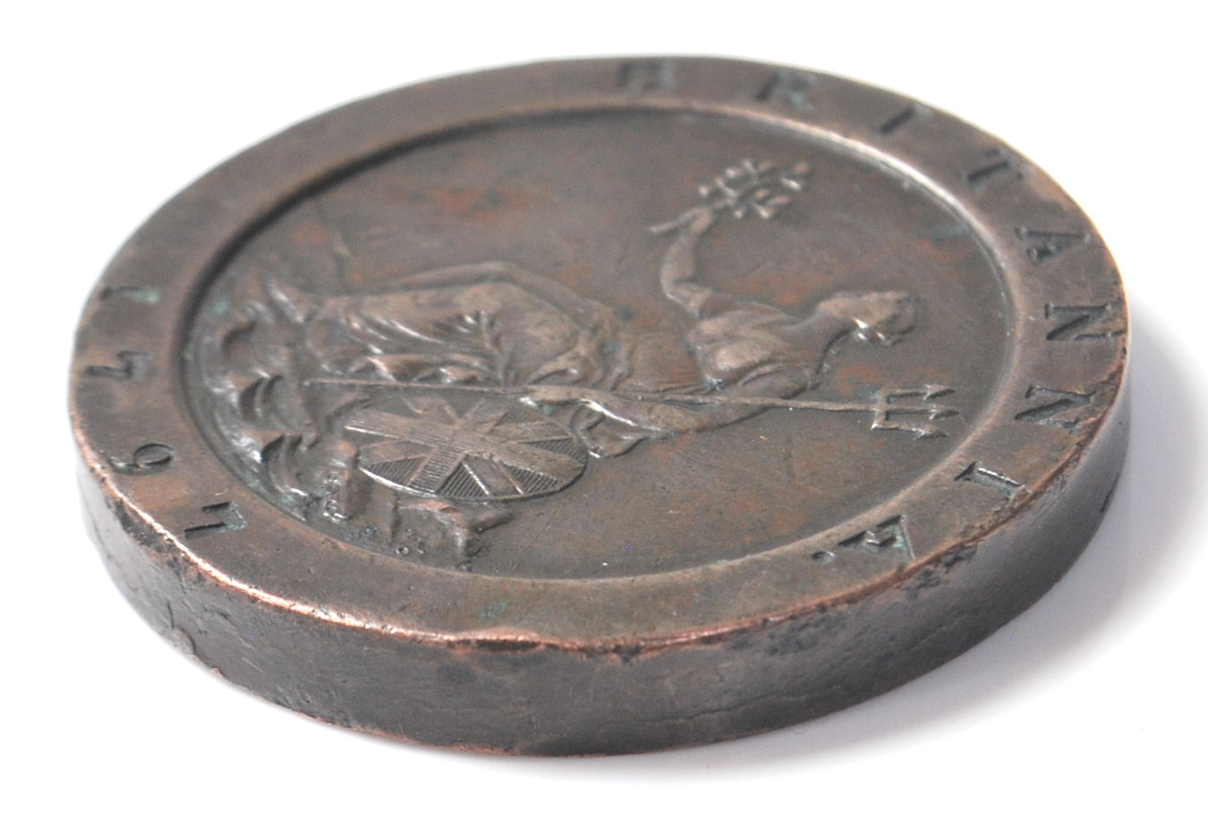 18TH CENTURY GEORGE III 1797 BRONZE BRITANNIA PENNY - Image 3 of 5