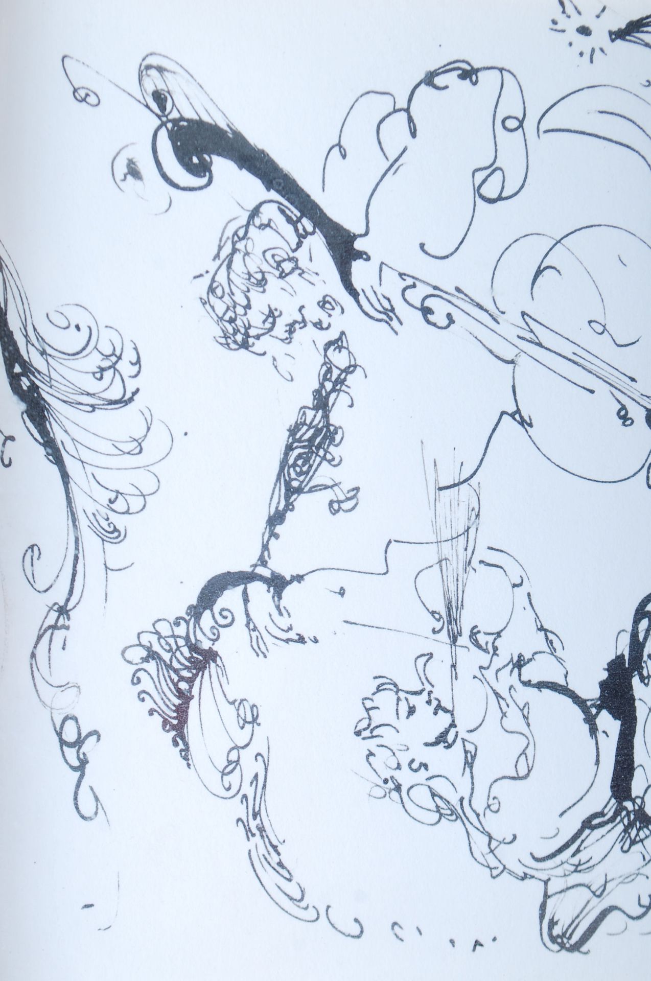 DEENAGH MILLER LOCAL INTEREST INK DRAWING OF MUSICIANS - Image 3 of 5