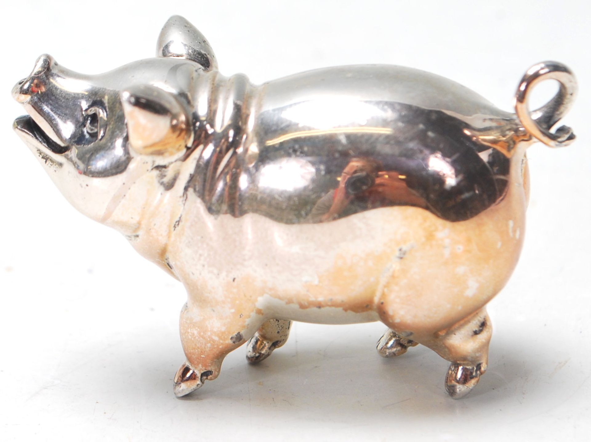 SILVER PIG MINIATURE FIGURINE - Bild 3 aus 6