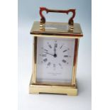 TAYLOR & BLIGH BRASS CASED CARRIAGE CLOCK