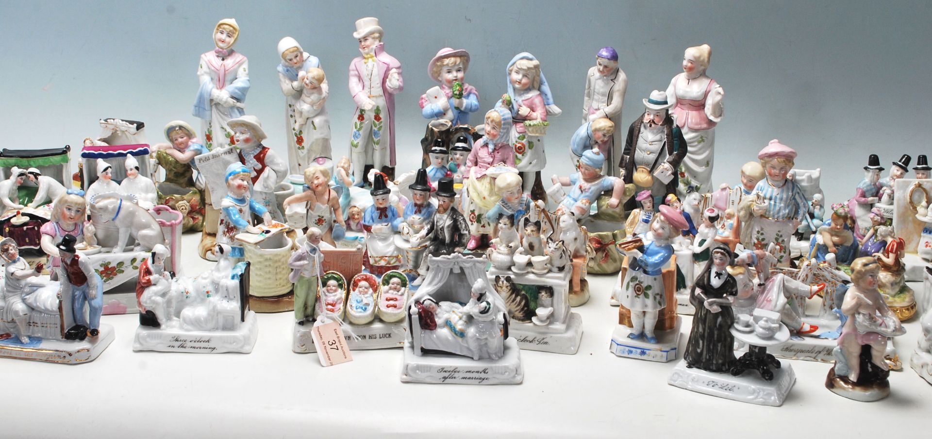 COLLECTION OF 19TH CENTURY BISQUE WARE FIGURES