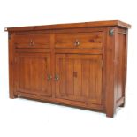 LATE 20TH CENTURY NEW ZEALAND RIMU SIDEBOARD CREDENZA