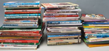 A LARGE QUANTITY OF VINTAGE RETRO BUS BOOKS.