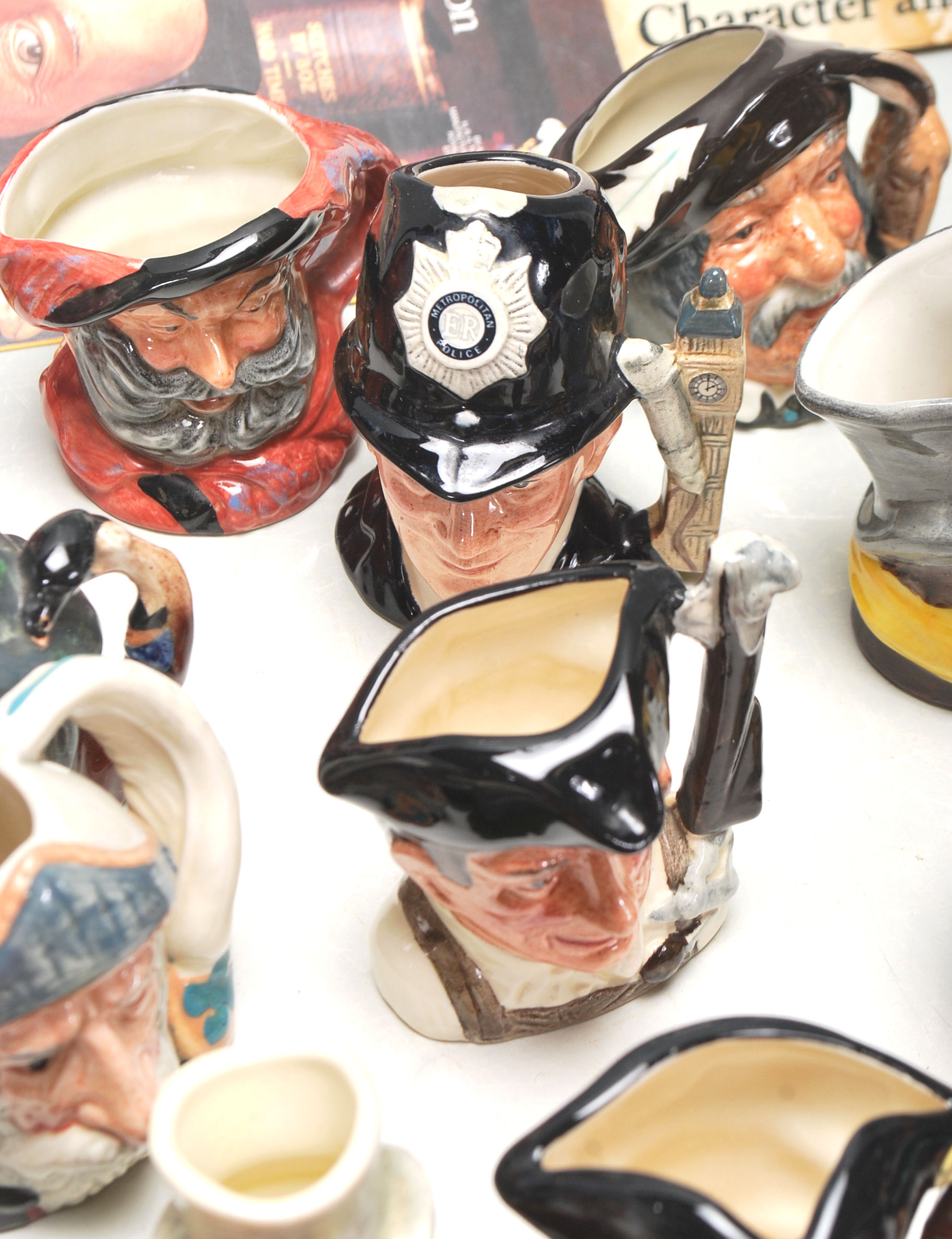 A LARGE COLLECTION OF ROYAL DOULTON MINATURE TOBY JUBS IN MANY CHARACTERS. - Image 6 of 12