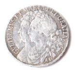 17TH CENTURY KING WILLIAM III 40 SHILLING COIN / SILVER COIN