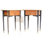 TWO RETRO 1970’S G-PLAN FRESCO STYLE BEDSIDE TABLE / CABINETS