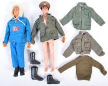 TWO ORIGINAL VINTAGE PALITOY MADE ACTION MAN WITH OUTFITS