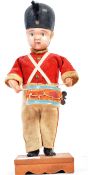 ORIGINAL JAPANESE CELLULOID WIND UP DRUMMER TOY