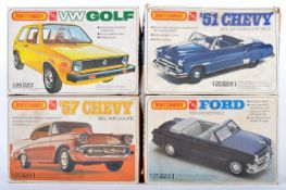 COLLECTION OF X4 MATCHBOX AMT 1/25 SCALE MODEL KITS