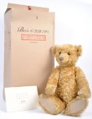 ORIGINAL GERMAN STEIFF BEAR ' BAERLE 43 PAB ' 1904 REPLICA WITH BOX