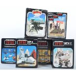 COLLECTION OF ORIGINAL VINTAGE STAR WARS MINIRIG ACTION PLAYSETS