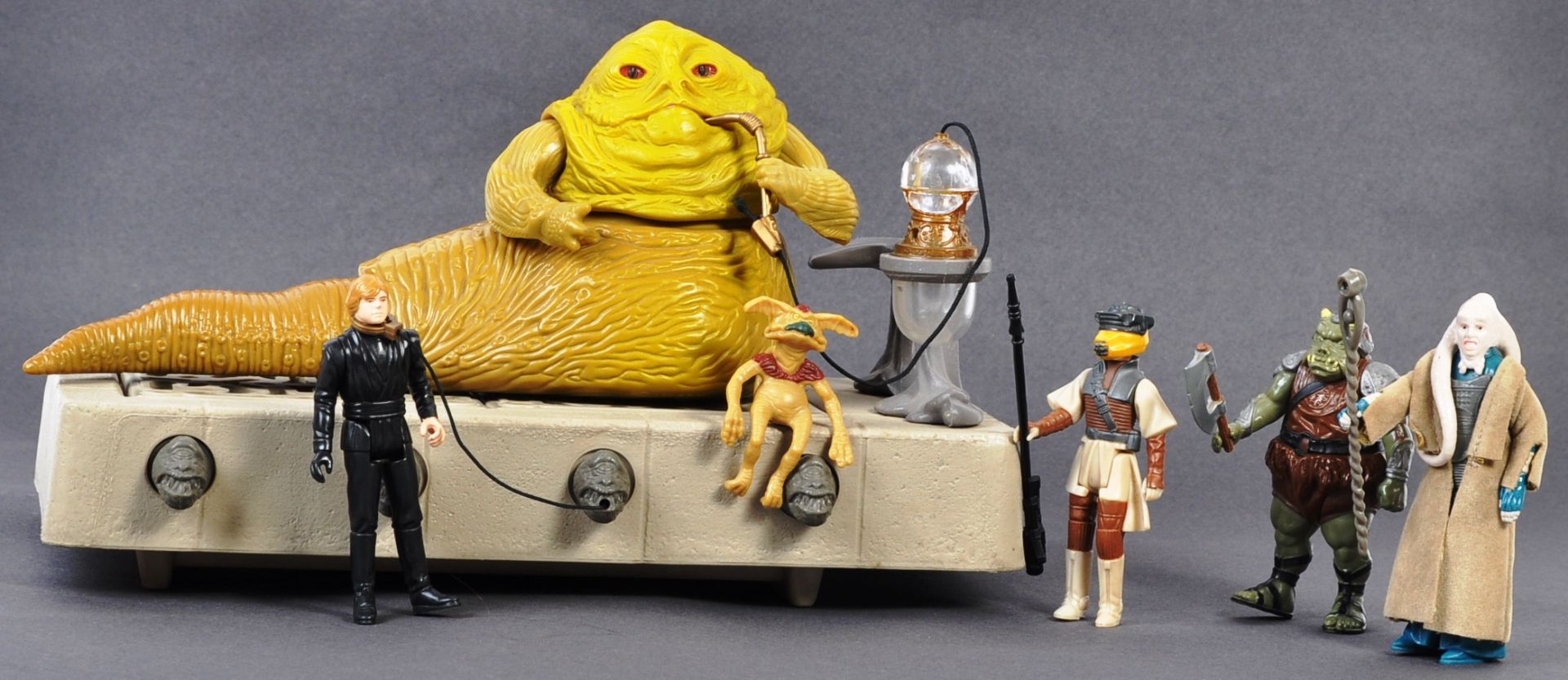 VINTAGE STAR WARS KENNER JABBA THE HUTT PLAYSET W/FIGURES