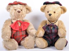 A PAIR OF DEANS RAG BOOK CO SCOTTISH TARTAN TEDDY BEARS