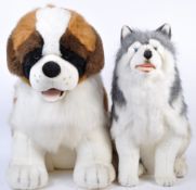 PAIR OF EXTRA LARGE 70CM PLUSH SOFT TOY DOGS