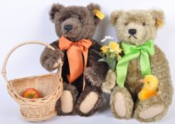 PAIR OF STEIFF ' FOUR SEASONS ' TEDDY BEARS WITH GROWLERS