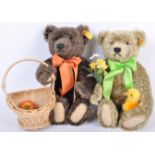 PAIR OF STEIFF ' FOUR SEASONS ' TEDDY BEARS WITH GROWLERS